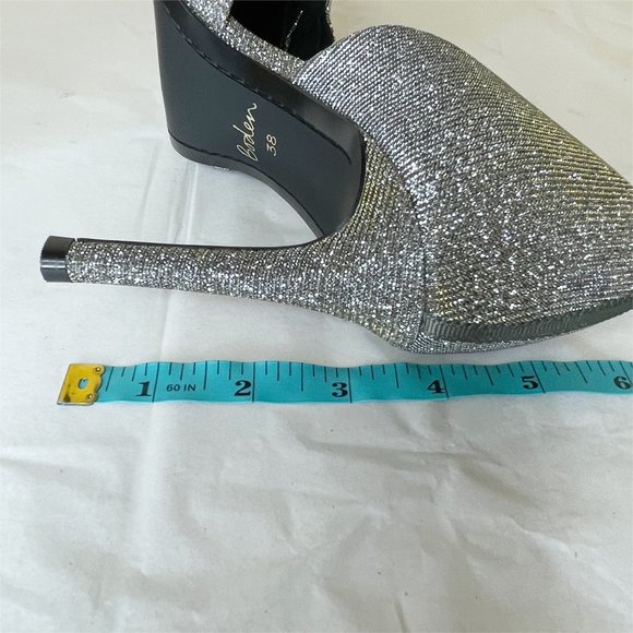 New Boden Embellished Heeled Court Shoes Metallic 38 - Picture 10 of 16